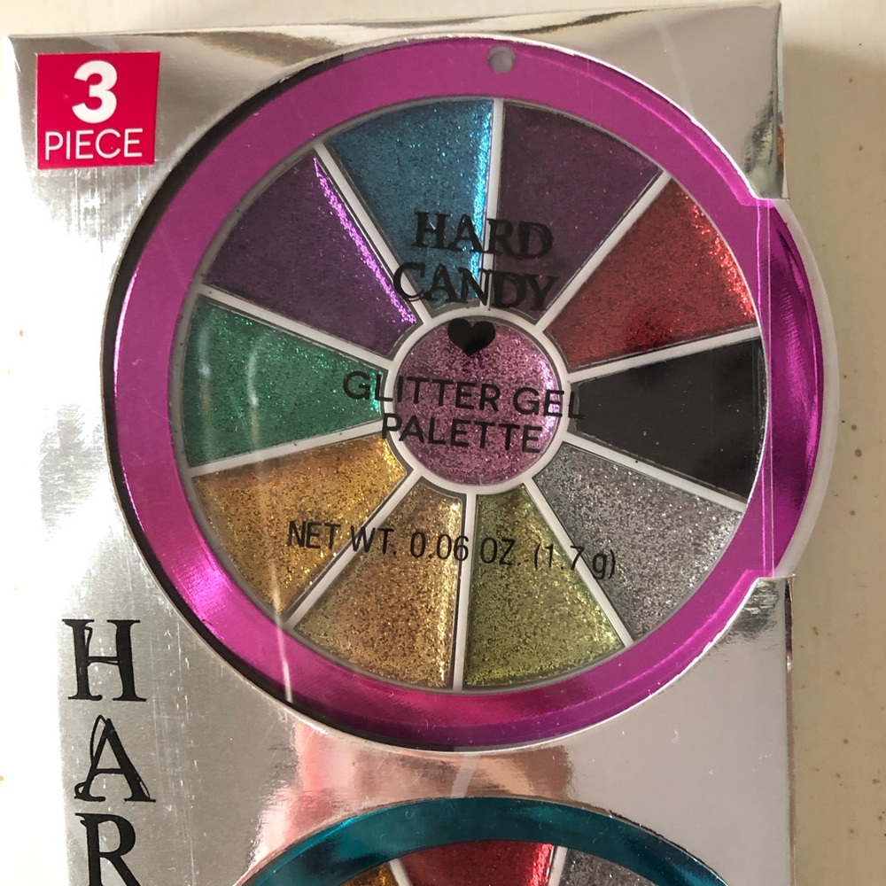 HARD♥️ CANDY Bundle, 3 Piece Glitter Gel Palette+ Glitter body art kit - Picture 3 of 14